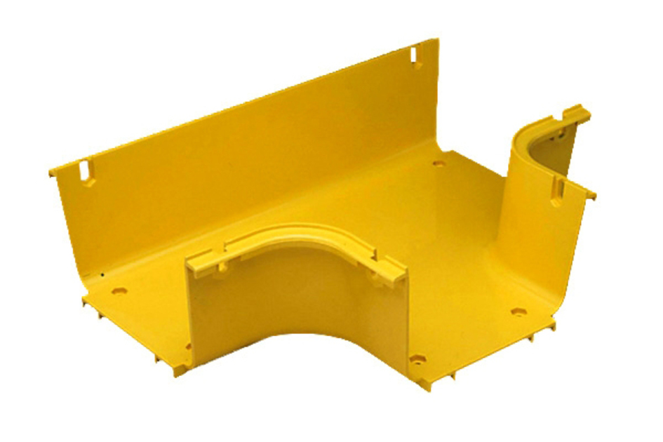 FGS-MHRT-B: TEE,HORIZ,4X6,YEL,FGS Fiberguide T horizontal