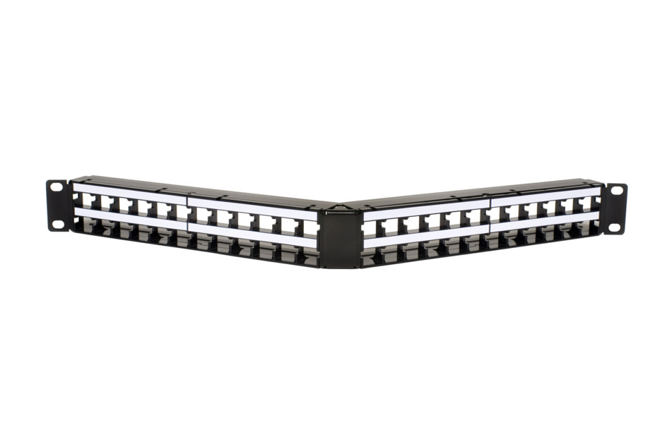 Commscope - Panneau GigaSPEED Systimax 48 ports RJ45 Cat 6/6A en angle 1U 19 - M4800A-1U-GS - réf: 760109744