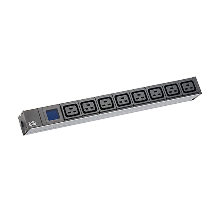 PDU ALU 19’’ 230V - 16A - 3,7kW - 8xC19 et afficheur - 800.2154