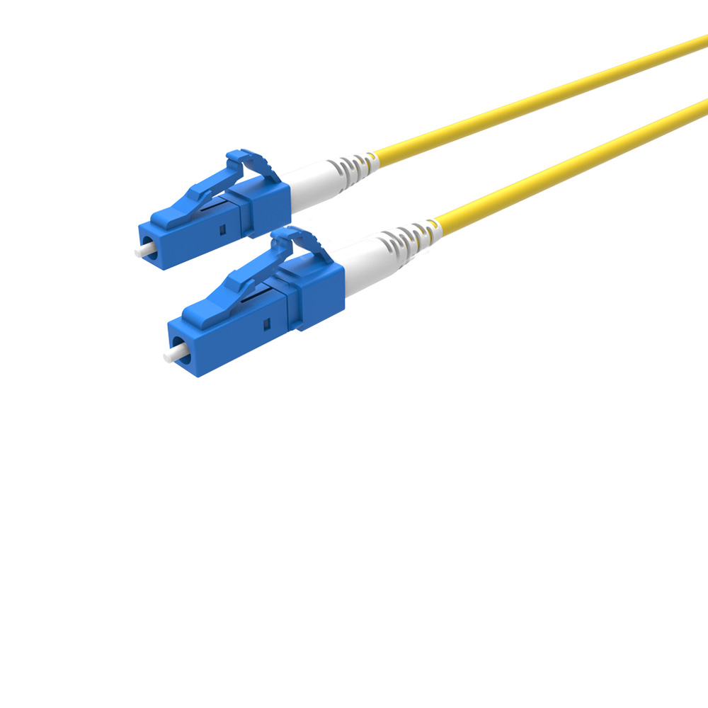 Jarretières Simplex LC/UPC-LC/UPC 2mm Single-Mode G657A2 Yellow Semi Tight Buffer -7M