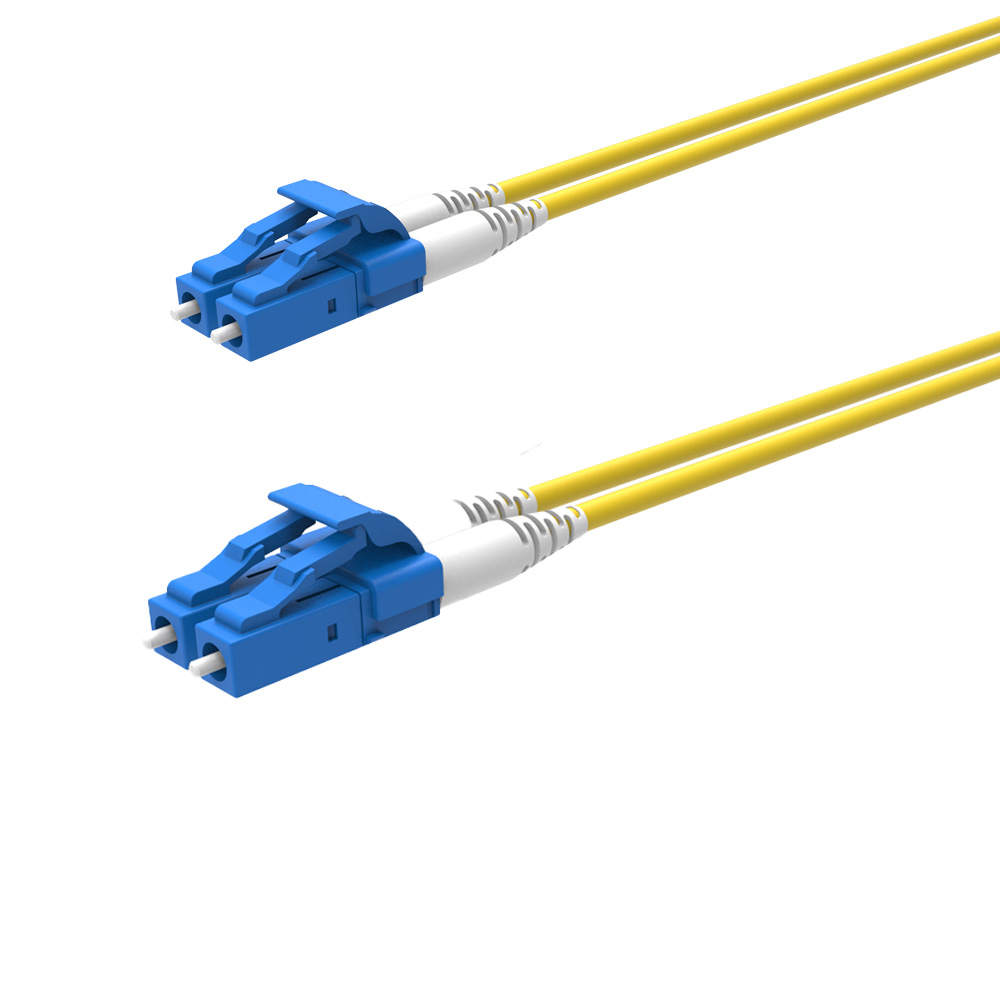 Cordon LSZH duplex LC/UPC - LC/UPC (2mm) - G657A1 Yellow- Tight Buffer - L=1m - APL1L1DA12Y1