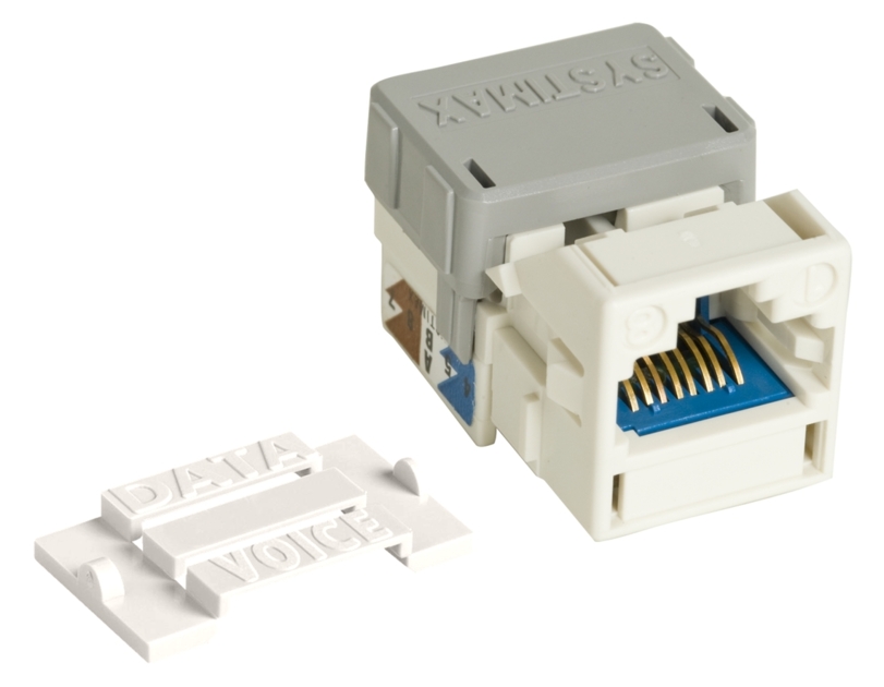 Commscope - Prise jack GigaSPEED Systimax cat 6A blanche - MGS600 Outlet - réf : 760092429