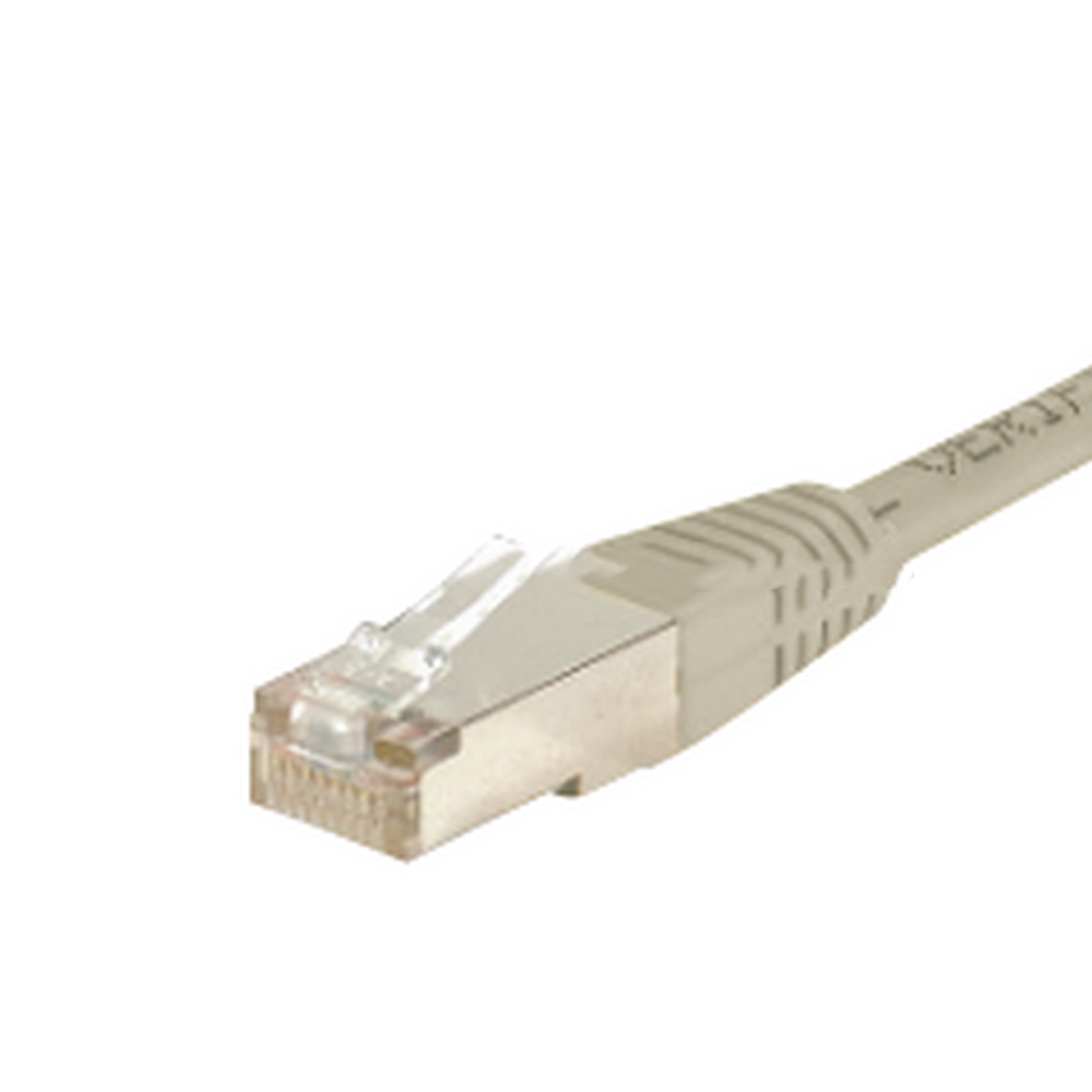 Cordons RJ45 CAT5E F/FTP, Gris, longueur 200cm