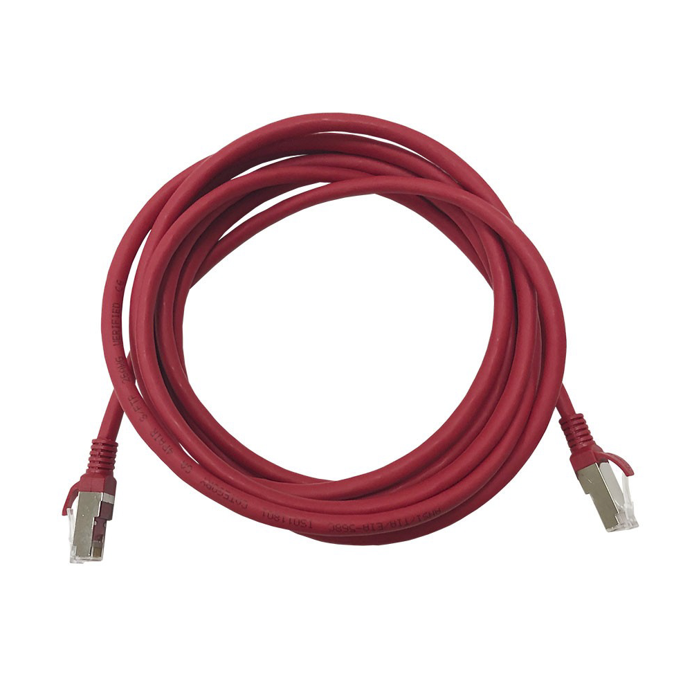 Cordons RJ45 CAT6A S/FTP, Rouge, longueur 200cm