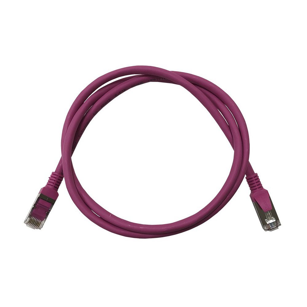 Cordons RJ45 CAT6A S/FTP, Rose, longueur 200cm