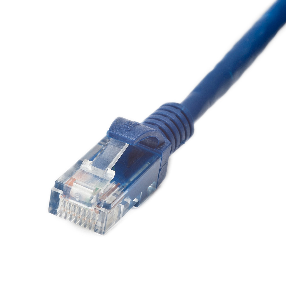 Ultima_Cordon de Raccordement Cat6 U/UTP LSZH Moulée BLEU (L) 0.75Mtr