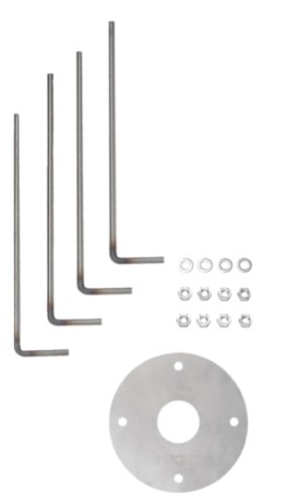 Socle à encastrer pour scellement XEVA150 (pour pied tubulaire)