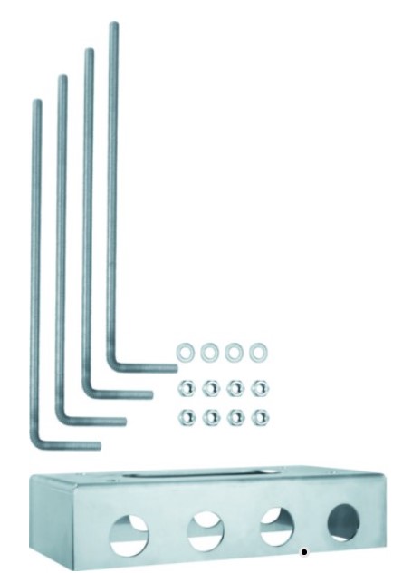 Socle à encastrer pour scellement XEV428 (pour pied XEV426)