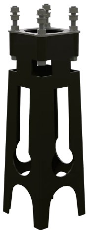 ONEPOLE 2 Fondation Préfabriquée 500 C/C160 MM