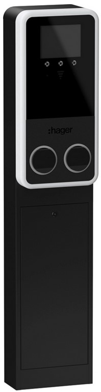 BORNE WITTY PARK 2X7/22KW T2S+PIED