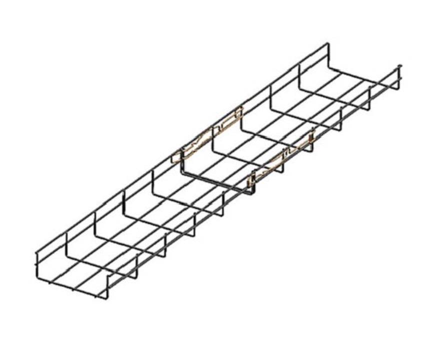 Chemin de câble fil OB2C-H50x150 - ZincAlu - auto-éclisse - Longueur de 3m