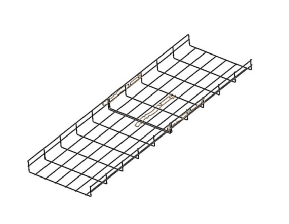 Chemin de câble fil OB2C-H50x200 - ZincAlu - auto-éclisse - Longueur de 3m