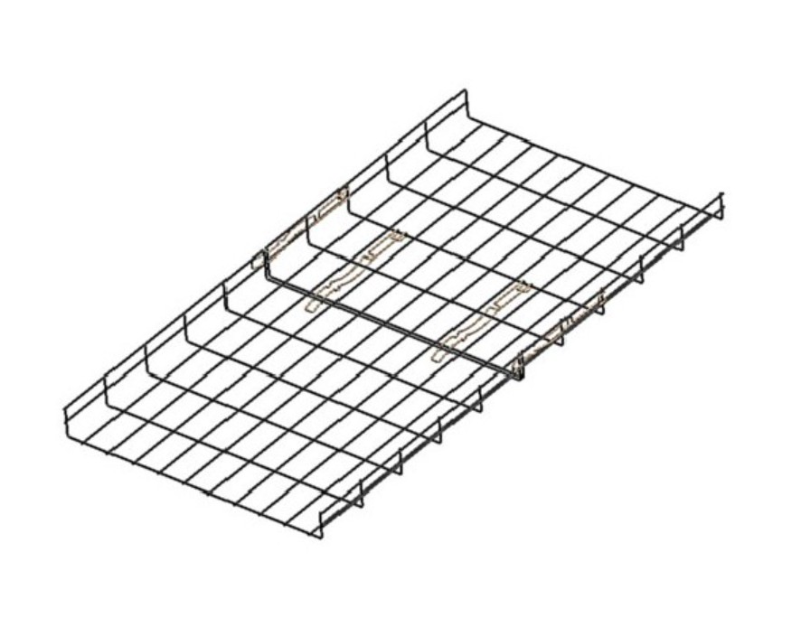 Chemin de câble fil OB2C-H50x300 - ZincAlu - auto-éclisse - Longueur de 3m