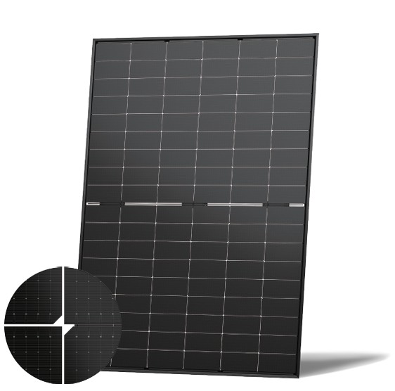 Module Jinko Tiger Neo N-Type bifacial & bi-verre cadre noir 440Wc - JKM440N-54HL4R-BDB