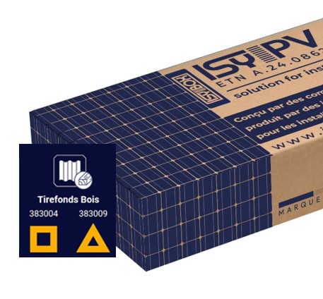ISY BOX Tirefonds bois – Triangle Jaune