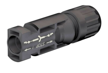 Connecteur MC4 Original mâle 4/6mm² pour ø ext. câble 5,5/7,4mm²  PV-KST4/6X-UR (sachet de 100)