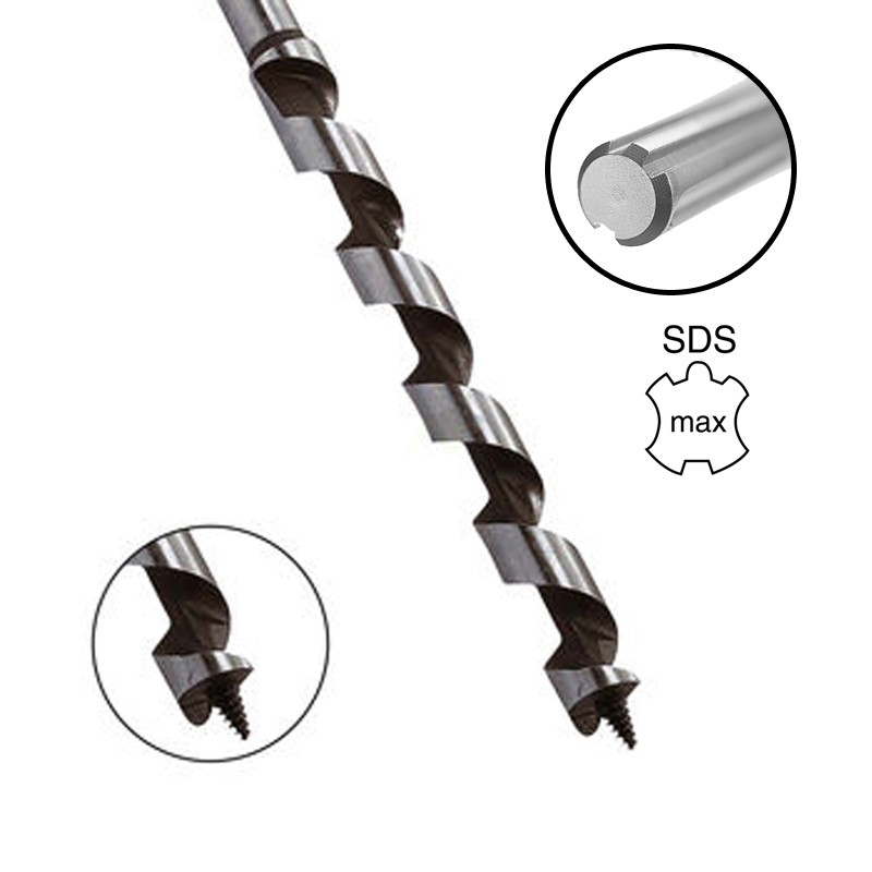 Mèche à bois ø 6x200 - SDS + et SPIT