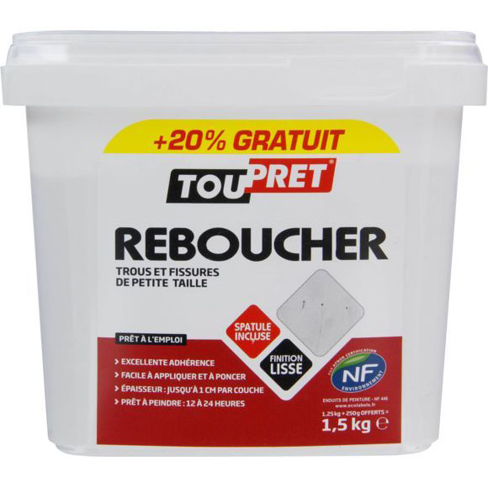 Enduit Rebouchage pate 1.25 +2