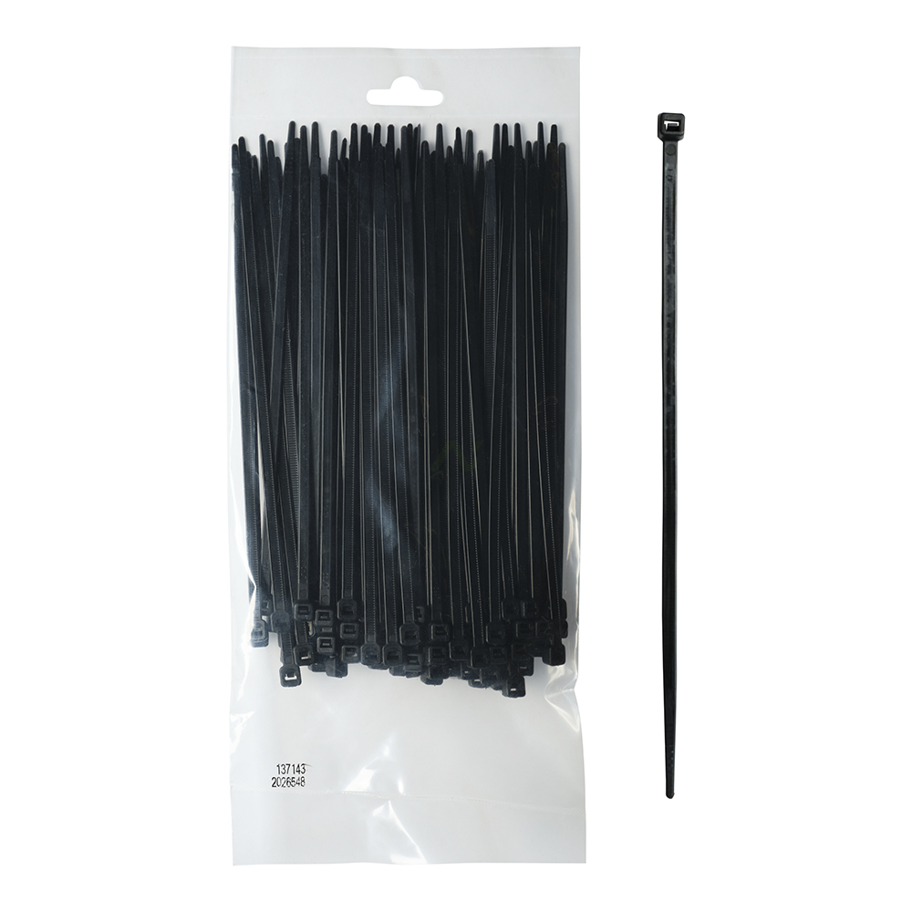 Colliers câblage NOIR - 203x2,5mm - polyamide 6.6 - (le 100)