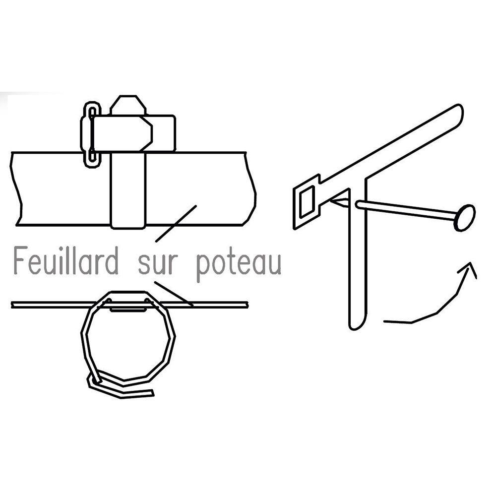 Attaches Derancourt ø 5 à 10mm - 510 - (le 200)