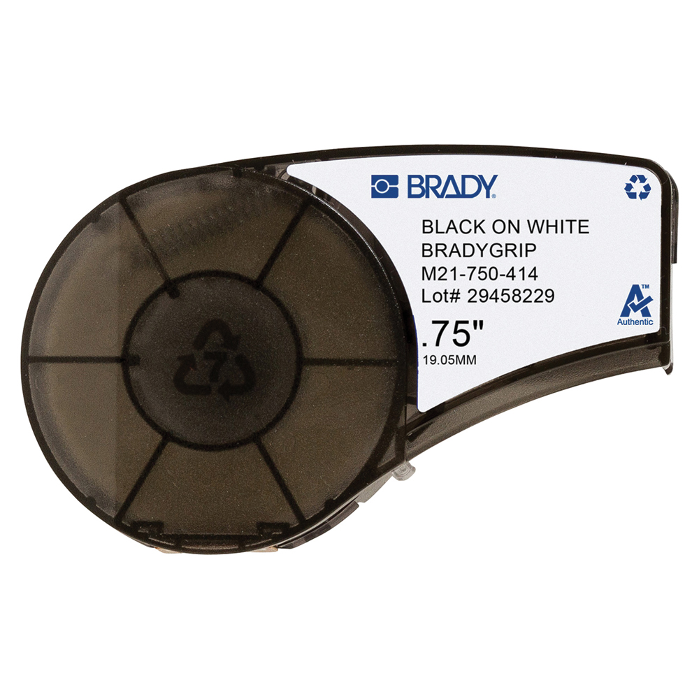 Étiquette BradyGrip à crochets en polyester(B-414)_19.05mmx3.048M pour M210/M211/BMP21_M21-750-414 