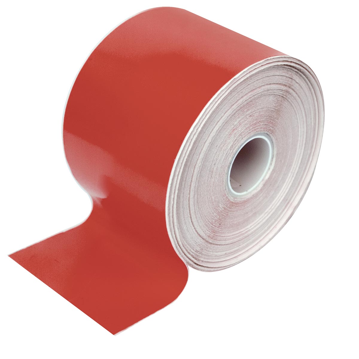 Étiquettes vinyl continues colorées (Rouge) à petit mandrin 25mm (lg: 63mm) BRADY_BPTC-63-439-RD