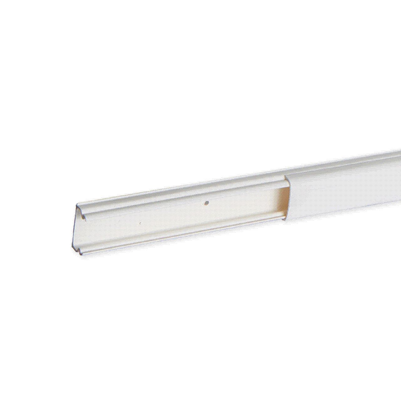 Moulure Optima TM 34x16 1 compartiment blanche RAL9010, longueur de 2m (socle + couvercle), prix au Mètre