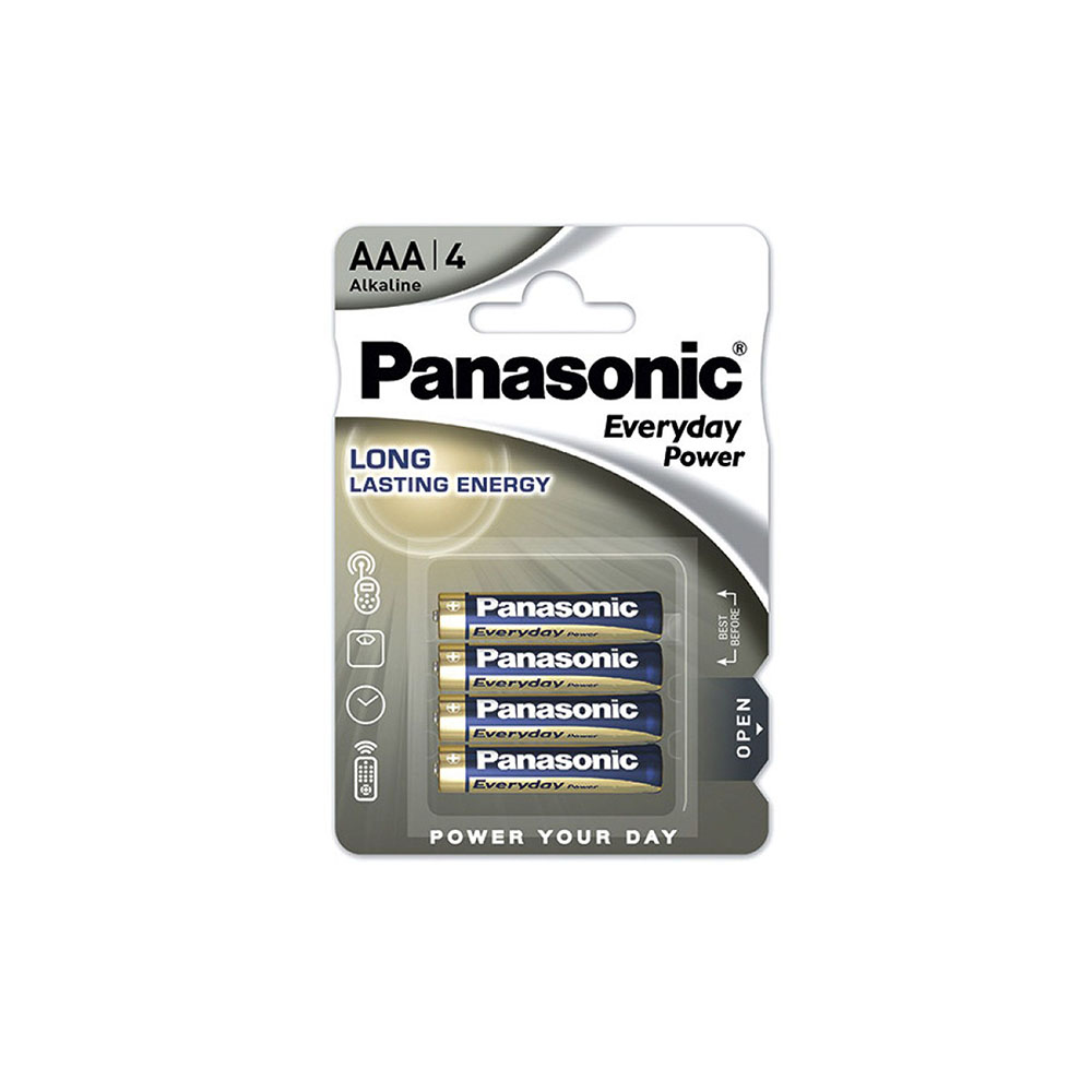 Piles alcalines LR03 AAA 1.5v (Pack de 4)