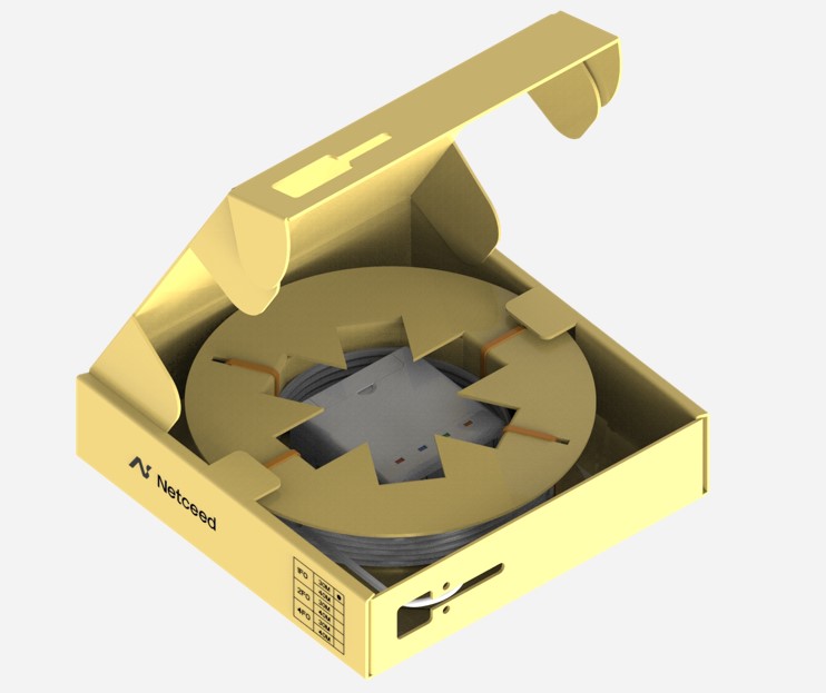 KIT PTO 1FO 50m - 1 pigtail G657A2 et adaptateur SC/APC - compatible rail DIN