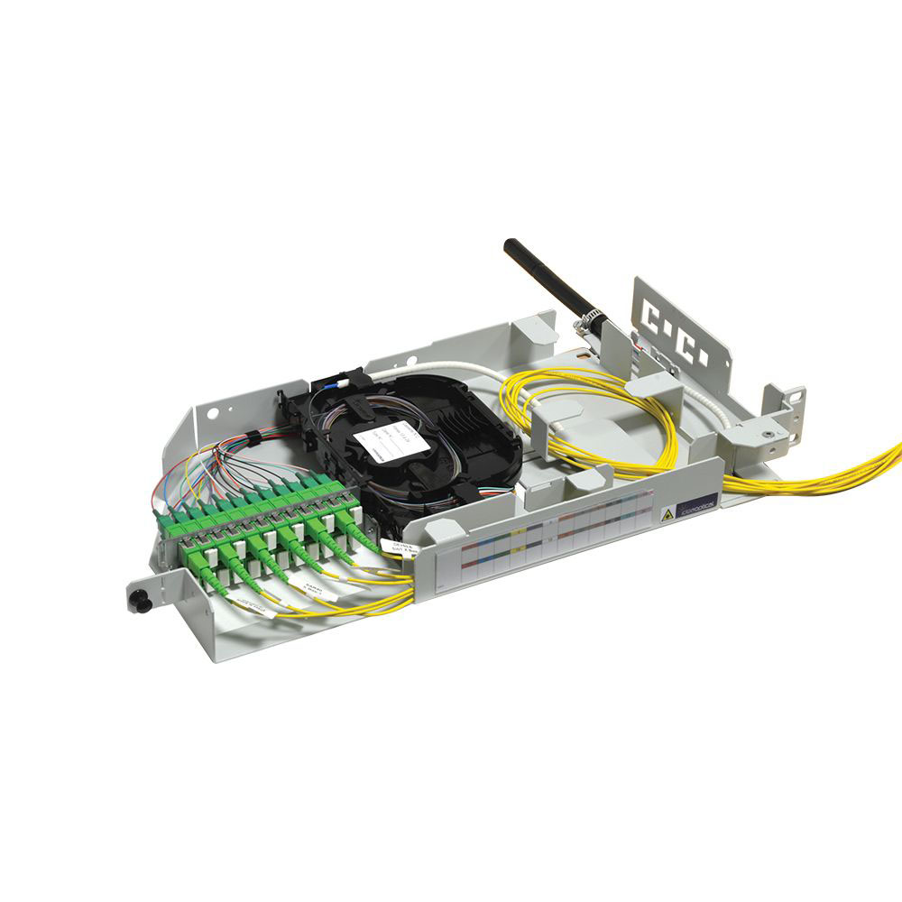 Tiroir iTOR-24 (équipé 24FO), sans capot, charnière droite 1U 19