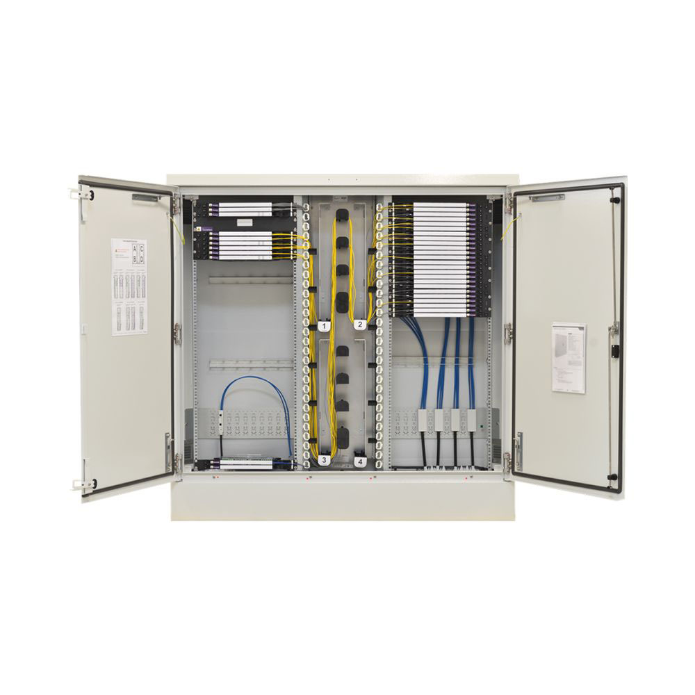 IBER-1635-RES-OUTDOOR-G2-2x28U sans gabarit CCV- tarif sur devis - brassage M - serrure triangle