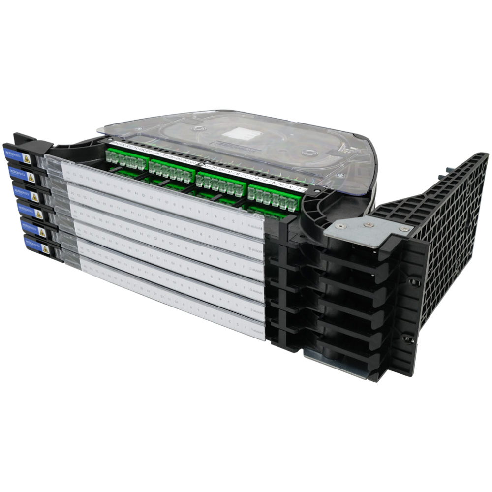 Tiroir iTOM-144-V3 (équipé 144FO) charnière droite 3U 19