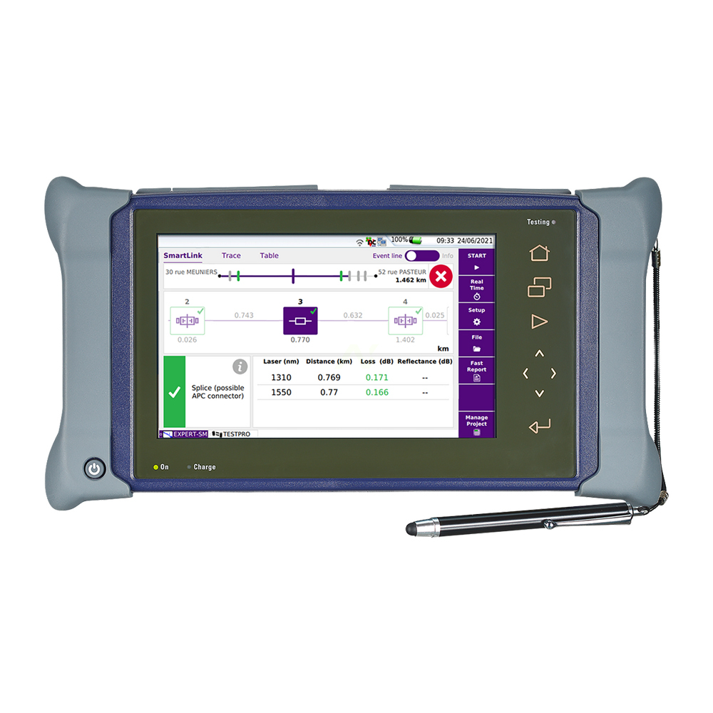 MTS-4000V2 + Module QUAD OTDR SC Fibercable2 offert PM / VFL / Light source Enterprise-SLM  Large Softcase Pachcords