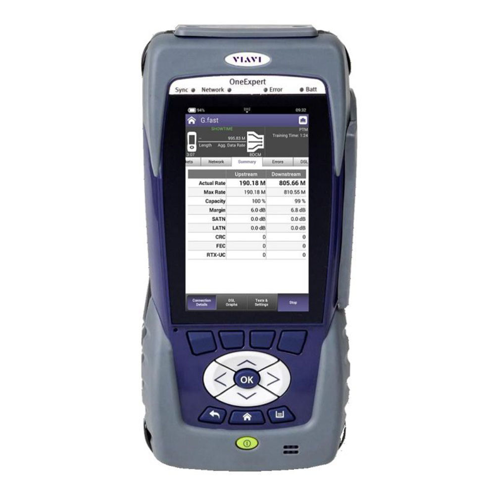 OneExpert-580 xDSL + test Cuivre  Cable de test Mono-Paire 4mm Banane - Application Mobile -Valise de transport - Charg