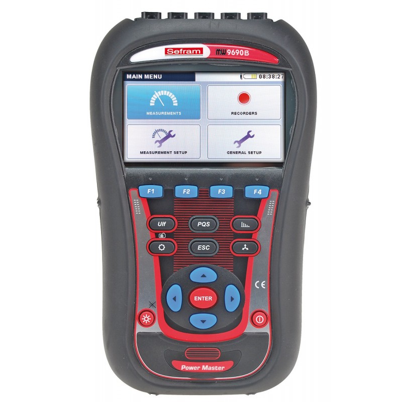 SEFRAM 9690B Analyseur d'énergie triphasé 4U, 4I, classe A