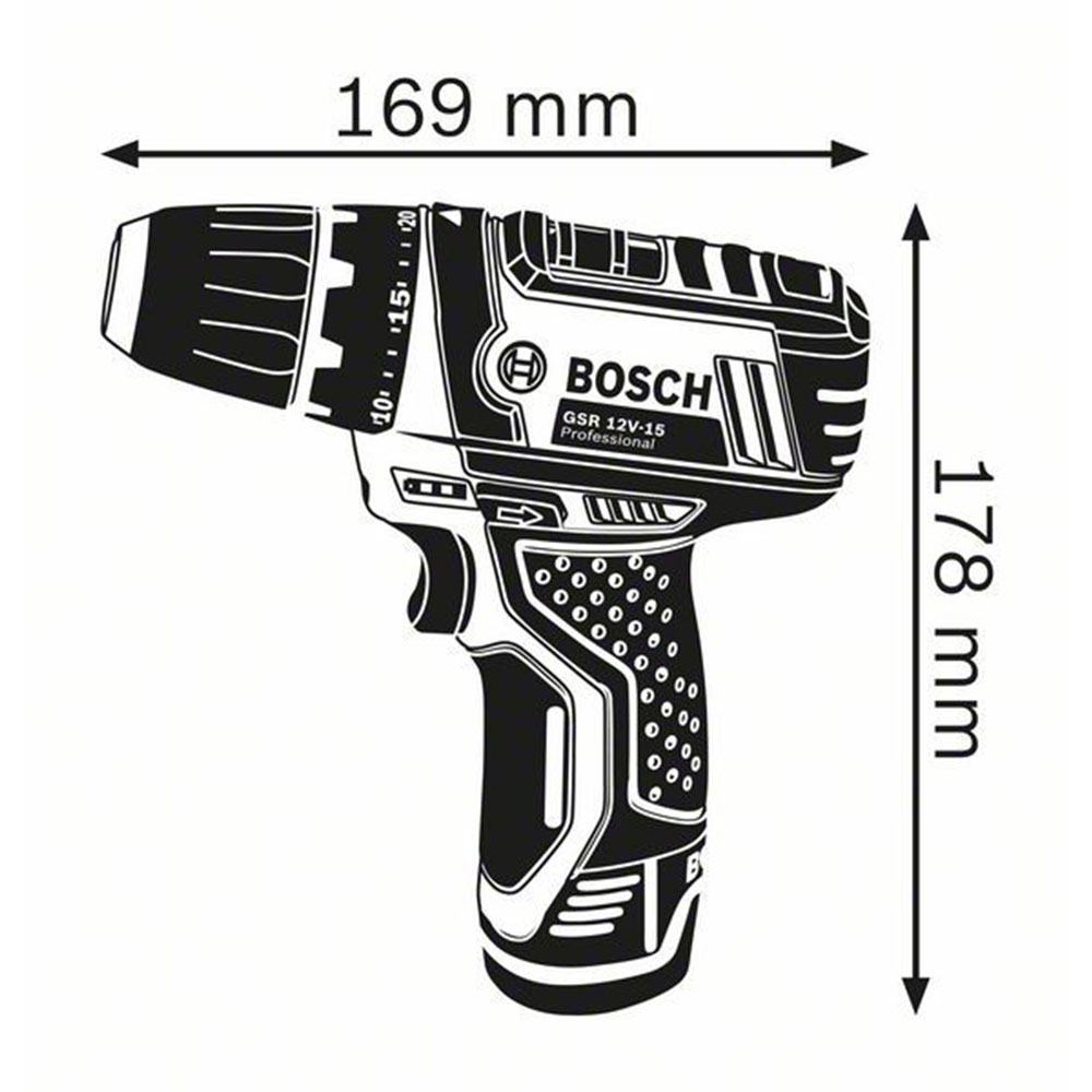 Perceuse-visseuse sans fil Bosch  GSR 12V 