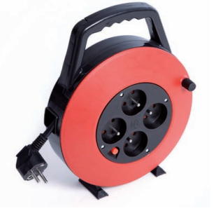 Enrouleur prolongateur électrique 15m - 4 prises 16A HO5 3G 1,5