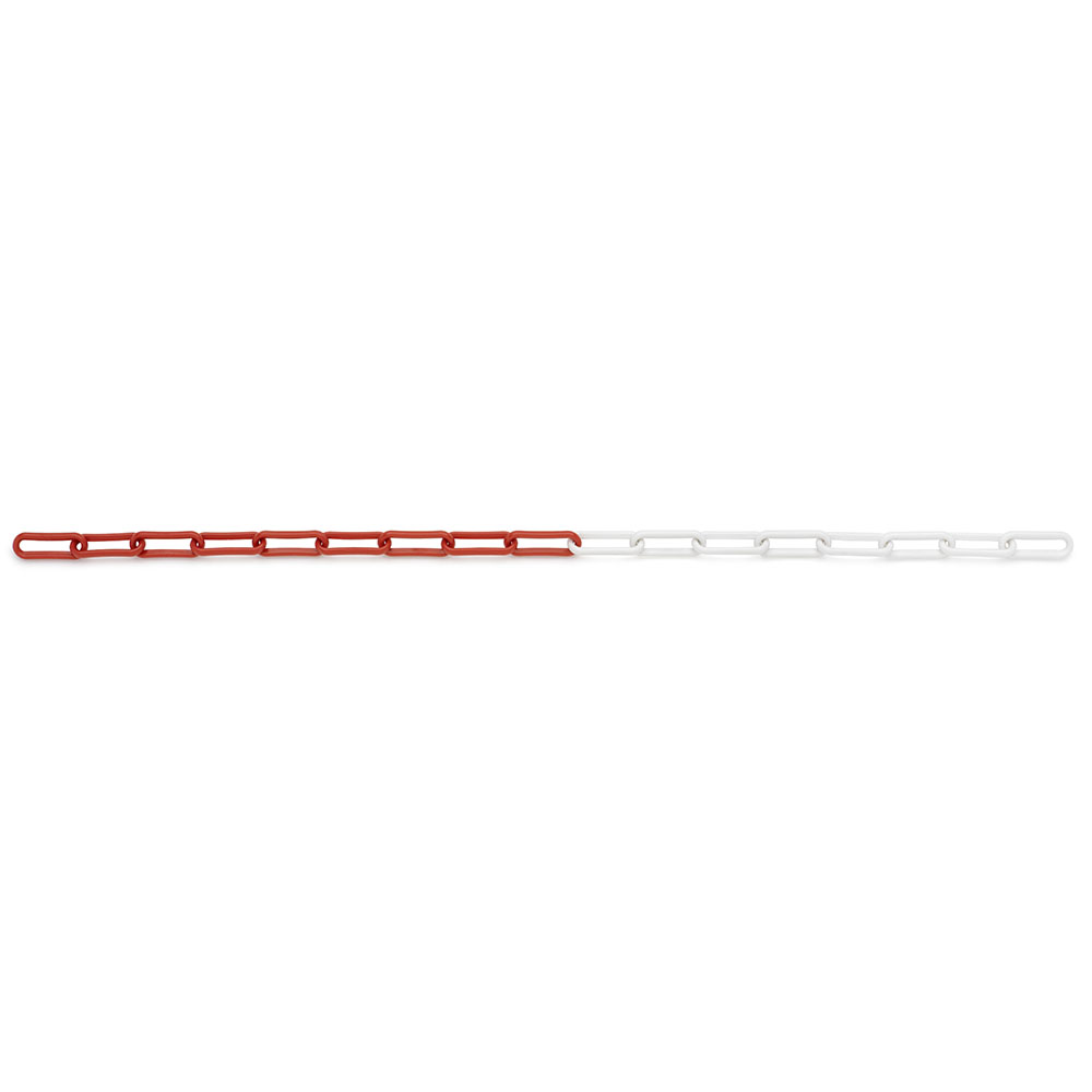 Chaîne plastique rouge et blanche ø 8 (couronne de 25m) (pour SC5024A1)