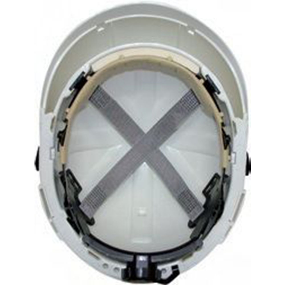 Casque IDRA CE blanc avec jugulaire montagne 0251JM et écran facial